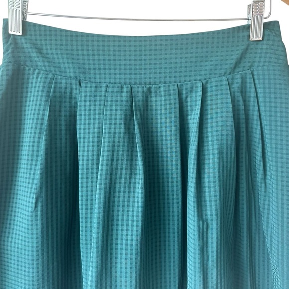 A New Day Fit & Flare Green Small Check Skirt - Picture 8 of 13